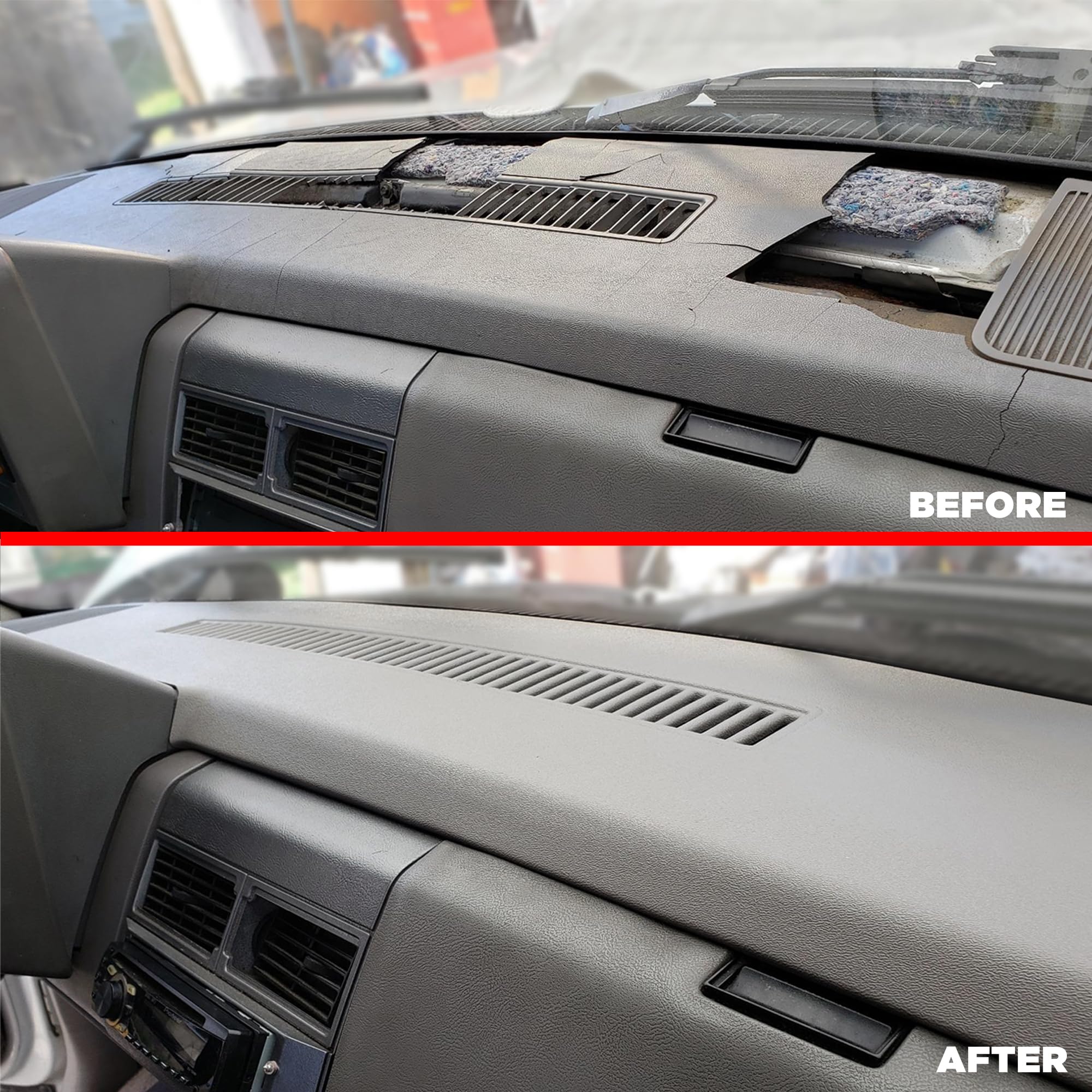 DashSkin Dash Cover Compatible with 1988-1994 C1500 C2500 C3500 K1500 K2500 K3500 Silverado Sierra Tahoe Yukon Suburban in Black - Hard Molded Plastic Dashboard Cap - Image 7