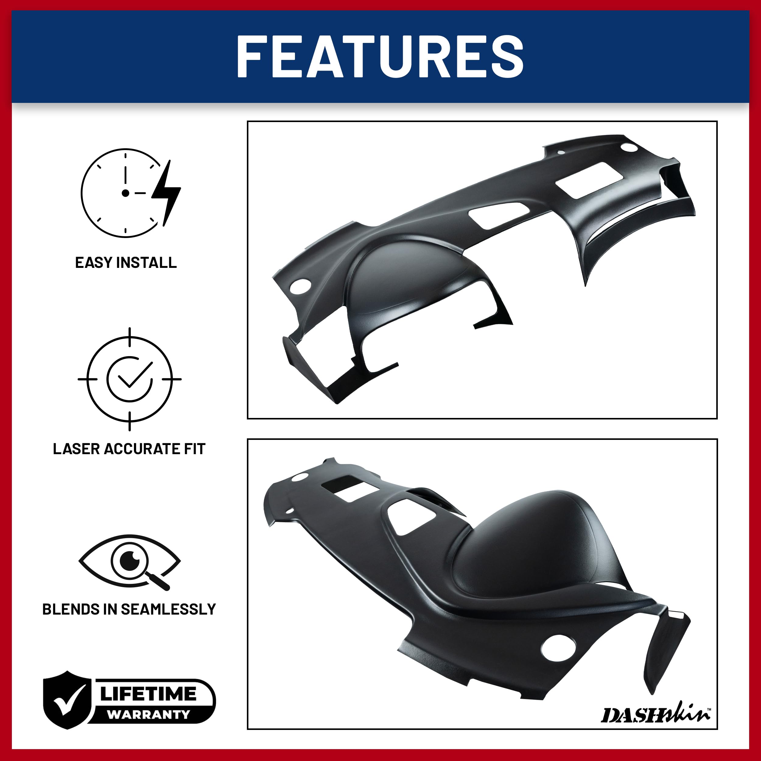 DashSkin Dash Cover Compatible with 2004-2008 TL in Black - Image 3
